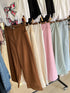 Summer Solid Colour Pant With Belt